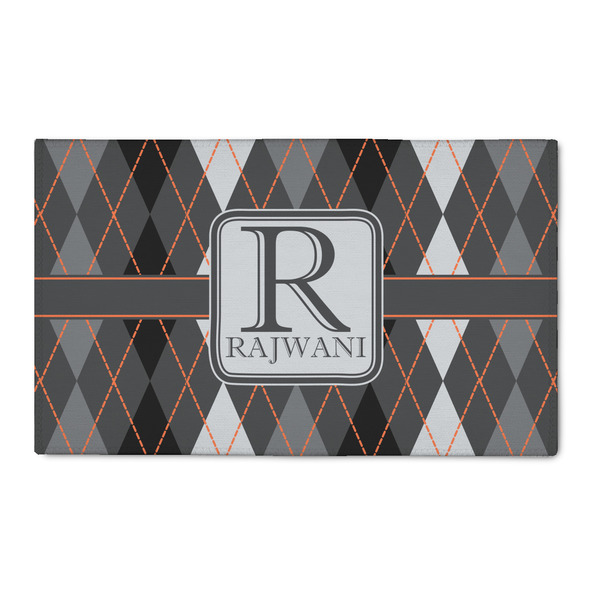 Custom Modern Chic Argyle 3' x 5' Indoor Area Rug (Personalized)