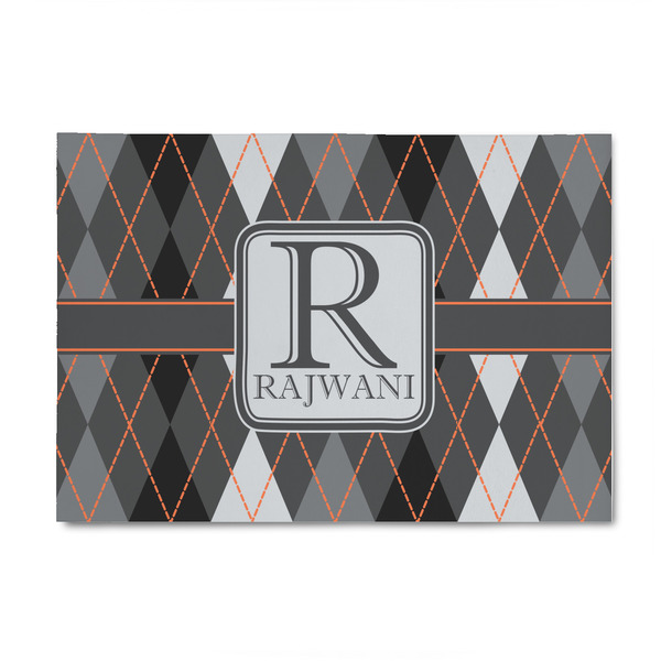 Custom Modern Chic Argyle 4' x 6' Indoor Area Rug (Personalized)