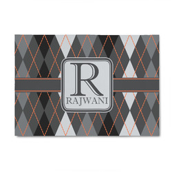 Modern Chic Argyle 4' x 6' Patio Rug (Personalized)