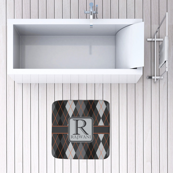 Modern Chic Argyle 48x48 Foam Memory Mat - LIFESTYLE