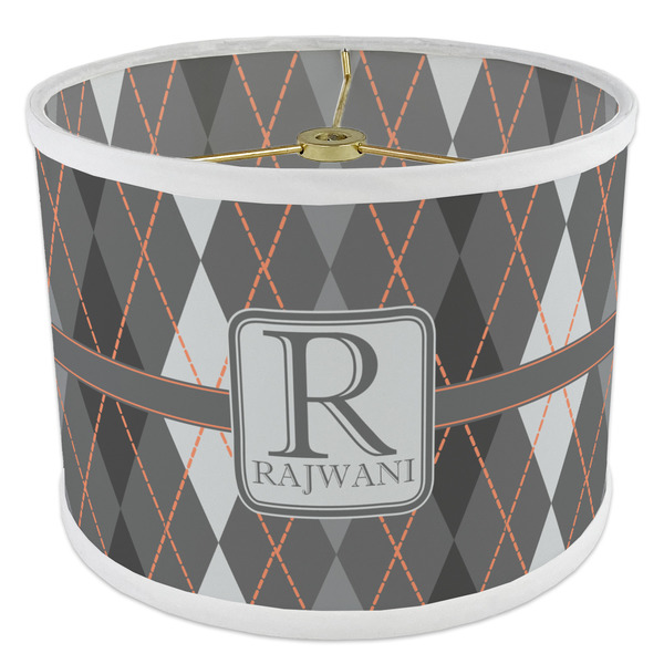 Modern Chic Argyle 8" Drum Lampshade - ANGLE Poly-Film