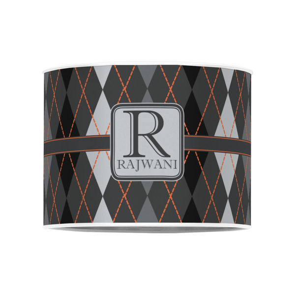 Modern Chic Argyle 8" Drum Lampshade - FRONT (Poly Film)