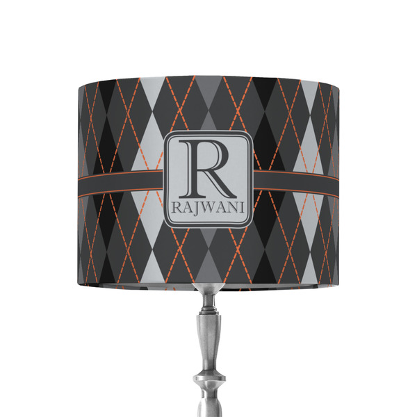Custom Modern Chic Argyle 8" Drum Lamp Shade - Fabric (Personalized)