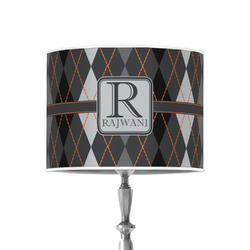 Modern Chic Argyle 8" Drum Lamp Shade - Poly-film (Personalized)