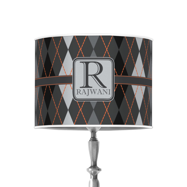 Custom Modern Chic Argyle 8" Drum Lamp Shade - Poly-film (Personalized)