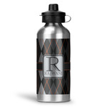 Modern Chic Argyle Water Bottle - Aluminum - 20 oz (Personalized)