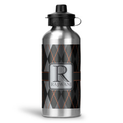 Modern Chic Argyle Water Bottles - 20 oz - Aluminum (Personalized)