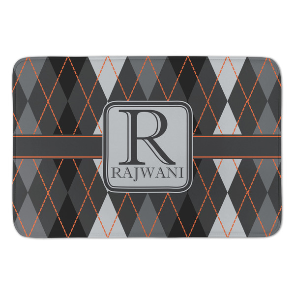 Custom Modern Chic Argyle Anti-Fatigue Kitchen Mat (Personalized)