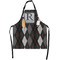 Modern Chic Argyle Apron With Pockets w/ Name and Initial