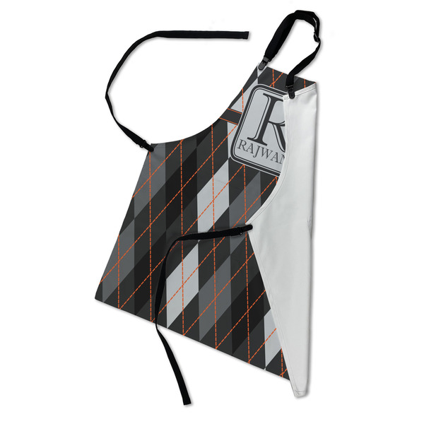 Modern Chic Argyle Apron - Folded