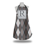 Modern Chic Argyle Apron w/ Name and Initial