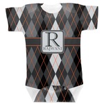 Modern Chic Argyle Baby Bodysuit 3-6 (Personalized)