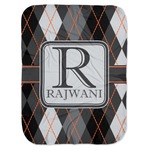 Modern Chic Argyle Baby Swaddling Blanket (Personalized)
