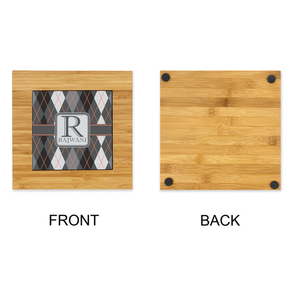 Modern Chic Argyle Bamboo Trivet with 6" Tile - APPROVAL