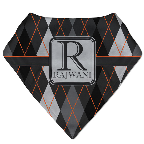 Custom Modern Chic Argyle Bandana Bib (Personalized)