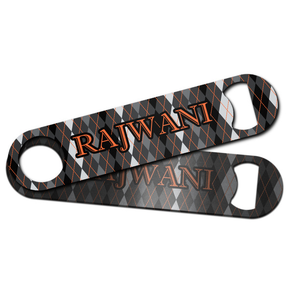 Modern Chic Argyle Bar Bottle Opener - Main