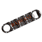 Modern Chic Argyle Bar Bottle Opener w/ Name and Initial
