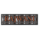 Modern Chic Argyle Bar Mat (Personalized)