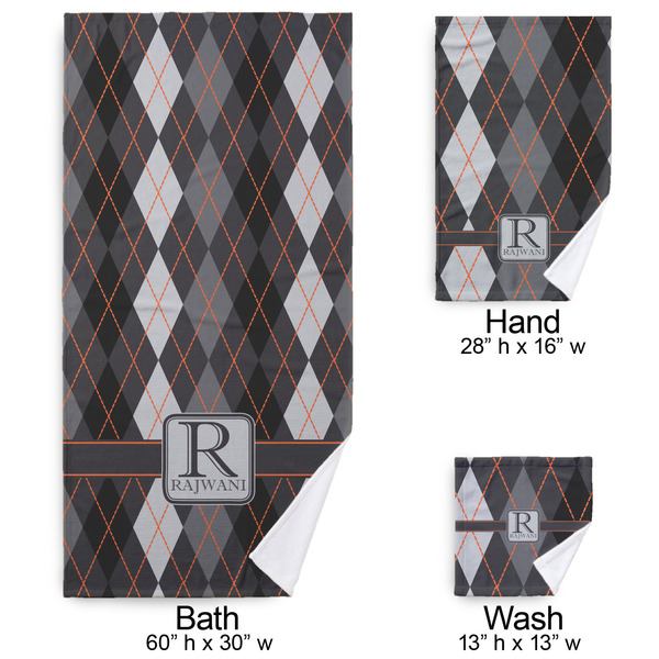 Modern Chic Argyle Bath Towel Sets - 3-piece - Approval