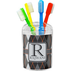 Modern Chic Argyle Toothbrush Holder (Personalized)