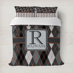 Modern Chic Argyle Duvet Cover (Personalized)