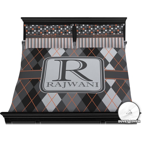 Modern Chic Argyle Bedding Set (King) - Duvet