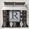 Modern Chic Argyle Duvet Cover Set - King (Personalized)