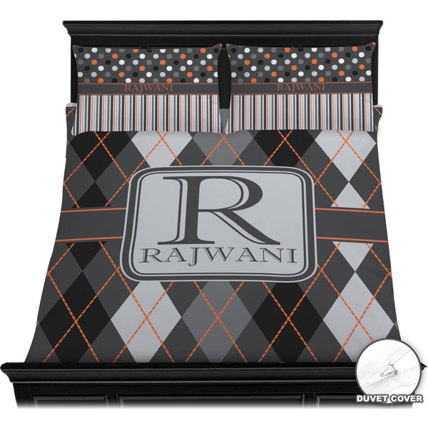 Modern Chic Argyle Bedding Set (Queen) - Duvet