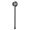 Modern Chic Argyle Black Plastic 5.5" Stir Stick - Round - Single Stick
