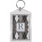 Modern Chic Argyle Bling Keychain (Personalized)