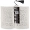 Modern Chic Argyle Bookmark with tassel - In book