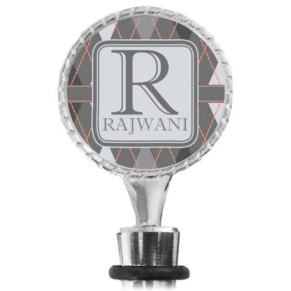 Modern Chic Argyle Bottle Stopper Main View