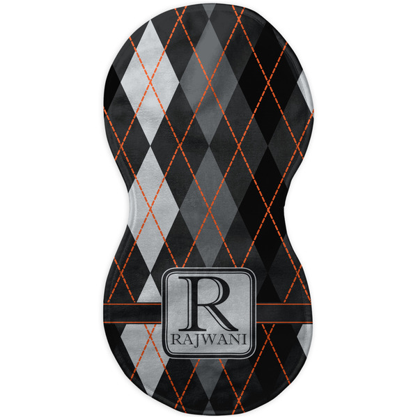 Modern Chic Argyle Burp Peanut Shaped Flat