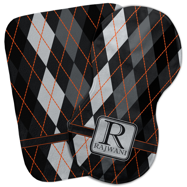 Custom Modern Chic Argyle Burp Cloth (Personalized)