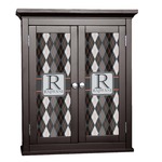 Modern Chic Argyle Cabinet Decal - Large (Personalized)