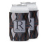 Modern Chic Argyle Can Cooler (12 oz) w/ Name and Initial