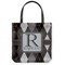 Modern Chic Argyle Canvas Tote Bag - Large - 18"x18" (Personalized)