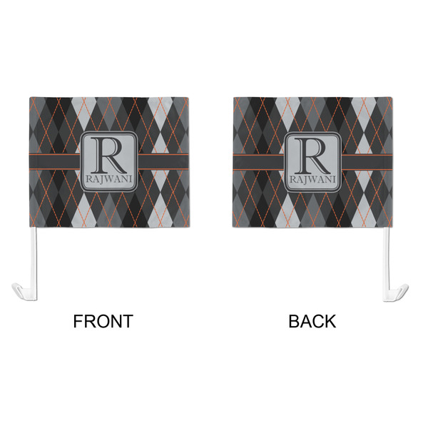 Modern Chic Argyle Car Flag - Large - APPROVAL