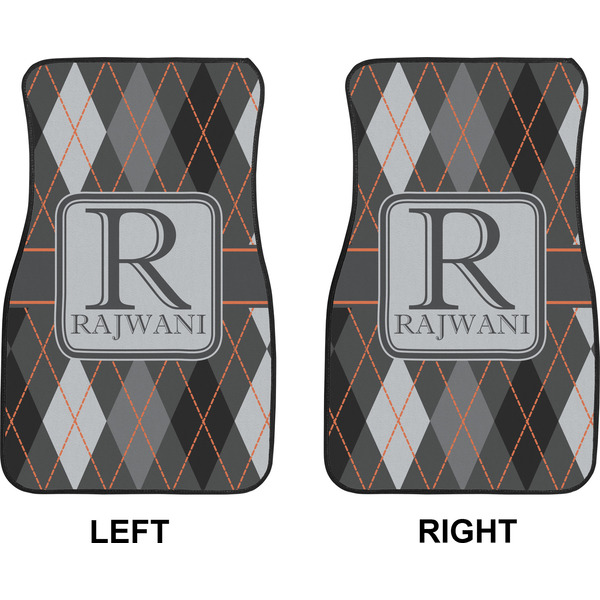Modern Chic Argyle Car Mat Front - Approval