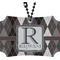 Modern Chic Argyle Rear View Mirror Ornament (Personalized)