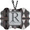 Modern Chic Argyle Rear View Mirror Charm (Personalized)