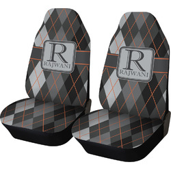 Modern Chic Argyle Car Seat Covers (Set of Two) (Personalized)