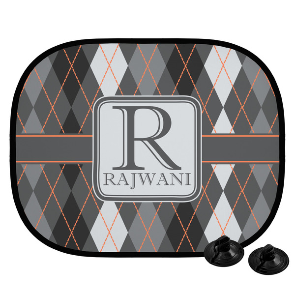 Custom Modern Chic Argyle Car Side Window Sun Shade (Personalized)