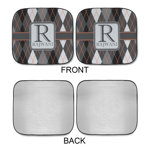 Modern Chic Argyle Car Sun Shades - APPROVAL