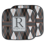 Modern Chic Argyle Car Sun Shade - Two Piece (Personalized)