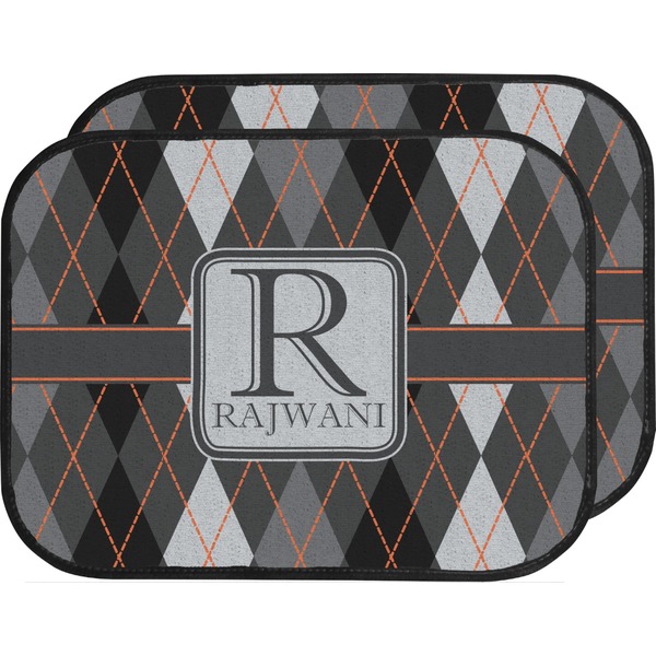 Modern Chic Argyle Custom Car Floor Mats (Back Seat)