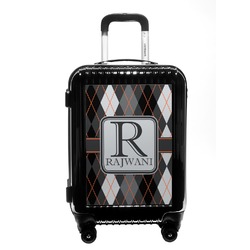 Modern Chic Argyle Carry On Hard Shell Suitcase (Personalized)