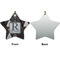 Modern Chic Argyle Ceramic Flat Ornament - Star Front & Back (APPROVAL)