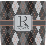 Modern Chic Argyle Ceramic Tile Hot Pad (Personalized)