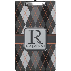 Modern Chic Argyle Clipboard (Legal Size) (Personalized)